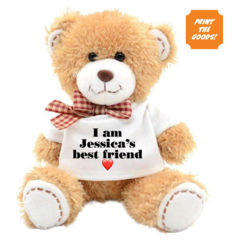 Cute Teddy bear - Add your personal message on T - Shirt - Print the Goods