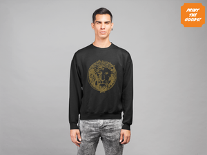 Gold Lion Diamante Sweater - Print the Goods