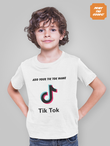 Personalised Tik Tok T-Shirt - Print the Goods