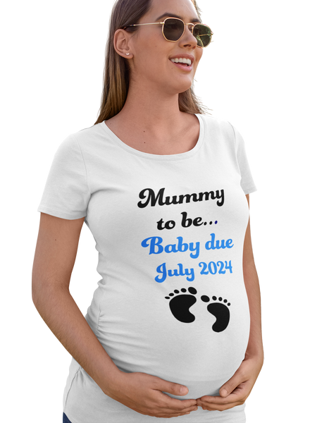 Personalised Mummy-to-Be T-Shirt - Add Your Due Date Month