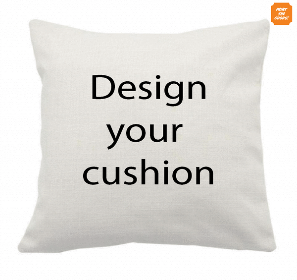 Custom Linen Cushion cover - Add your text
