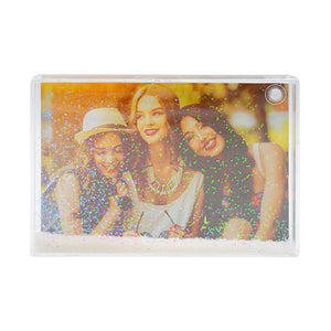 Add your photo to this rectangle Liquid Glitter Photo Shake