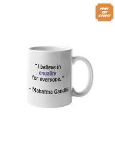 Mahatma Gandhi quote mug