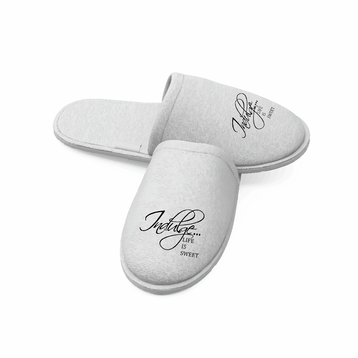 Personalise these velvet slippers