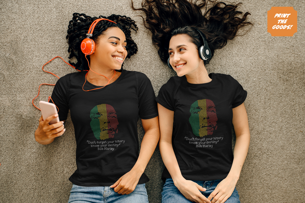Bob Marley Diamante T- Shirt - Print the Goods